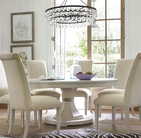 California Rustic Oak Expandable Round Dining Table 64" | Zin Home