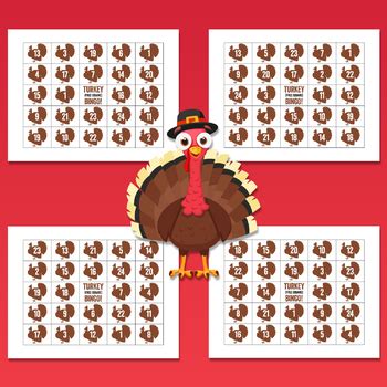 Thanksgiving Turkey Bingo - 30 Cards! by STEM Diva | TPT