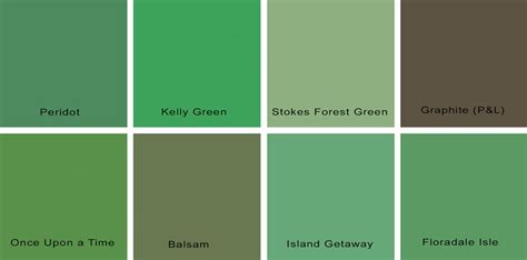 Kelly greens!! All sorts of 'em... | paint | Pinterest | Green wall paints, Green colors and ...