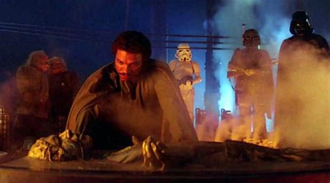 Han Solo frozen in carbonite (Harrison Ford) in Star Wars V : the empire strikes back | Spotern