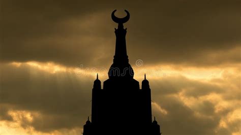 The Clock Towers, Abraj Al Bait, Mecca, Saudi Arabia, Sunset Timelapse, No Clouds Stock Video ...