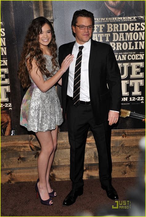 Matt Damon: 'True Grit' Premiere with Luciana!: Photo 2503834 | Hailee Steinfeld, Jeff Bridges ...