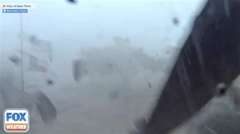 Watch: Security camera shows tornado hitting a Texas community center | Fox Weather