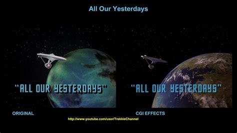 Star Trek - All Our Yesterdays - visual effects comparison - YouTube