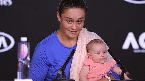 Ashleigh Barty who lost to Sofia Kenin, Comforted by Baby After Shock ...