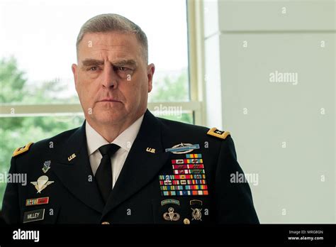 U.S. Army Chief of Staff Gen. Mark A. Milley - 242nd Army Birthday Cake Cutting Ceremony Stock ...