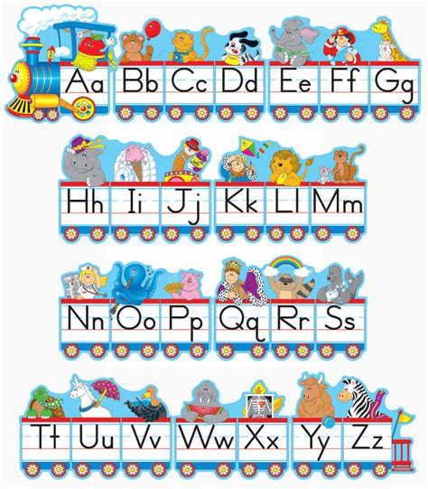 Alphabet Train Bulletin Board Set Grade PK-2