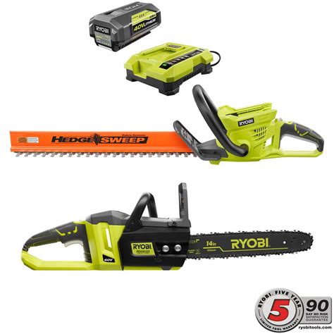 Ryobi 40v Cordless Hedge Trimmer Brushless Chainsaw Combo Kit 2 Tool | Free Download Nude Photo ...
