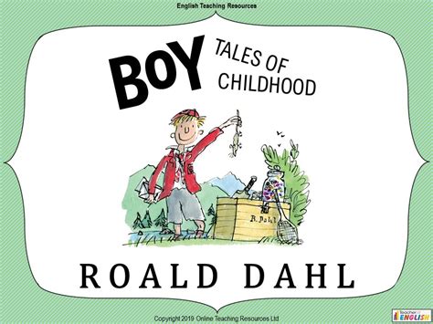 Boy by Roald Dahl | Teaching Resources