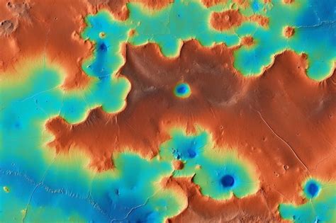 Topography map of mars surface | Premium AI-generated image