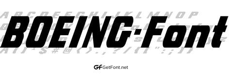 Free Boeing Font Download Now! - GetFont