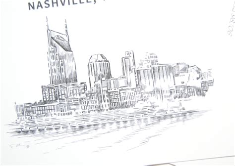 Nashville Skyline Drawing at PaintingValley.com | Explore collection of ...