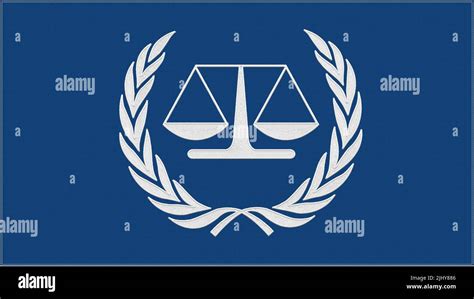 ICCT - International Criminal Court (Tribunal) embroidery flag. Emblem ...