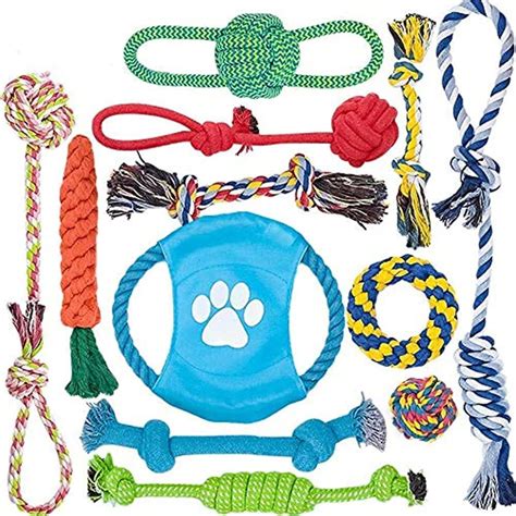 Dog Toys for Aggressive Chewers, 12 Pack Dog Chew Toys for Large Dogs ...