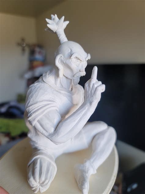 [self] HunterXHunter Isaac Netero zero hand sculpture : r/Sculpture