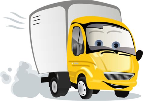 Kartun truk vektor ilustrasi | Domain publik vektor