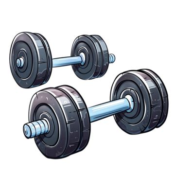 Cartoon Dumbbell, Dumbbell, Fitness Equipment, Sports PNG Transparent ...