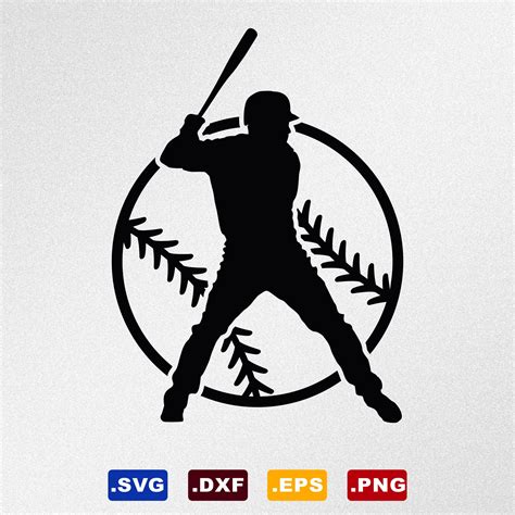 Baseball Player Ball Stitches Svg Dxf Eps Vector Files for - Etsy Denmark