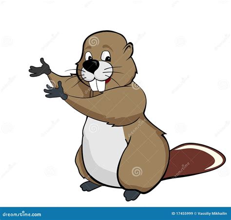 Beaver Show Cartoon Vector | CartoonDealer.com #17455999