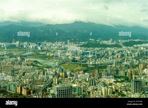 View of Taipei from the Taipei 101 Observatory, Taiwan Stock Photo - Alamy