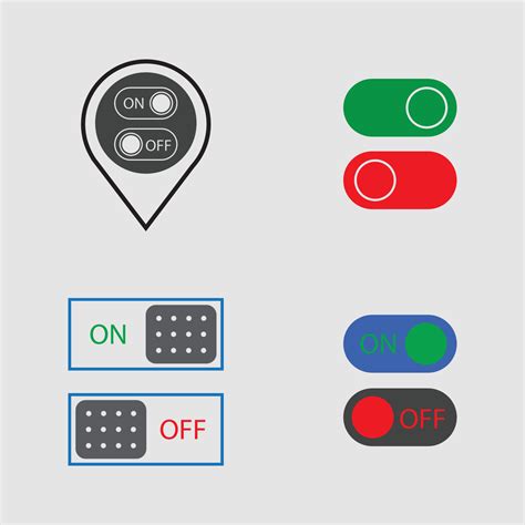 On Off Button Icon Vector Design Illustration 4772785 Vector Art at ...