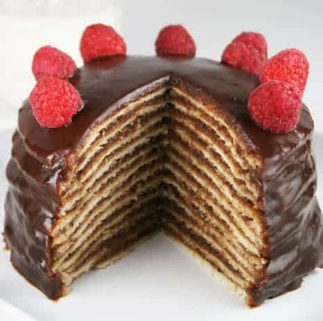 Eggo 12-Layer Chocolate Pancake Cake - Mom Loves Baking