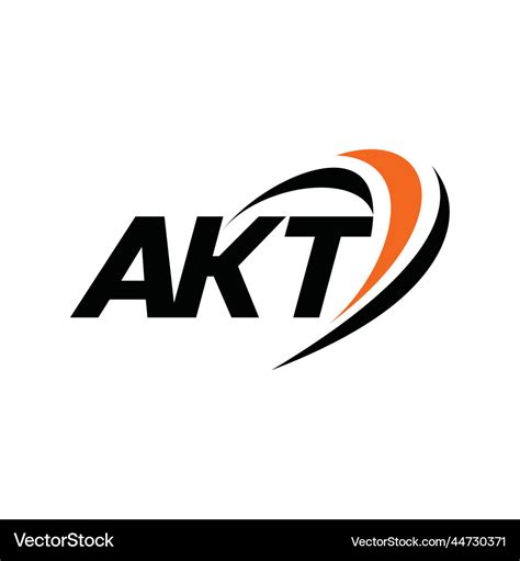 Akt monogram logo Royalty Free Vector Image - VectorStock