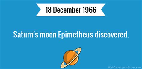 Saturn’s moon Epimetheus discovered