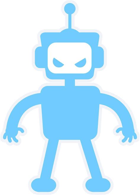 Evil robot semi flat color vector character 7212802 Vector Art at Vecteezy