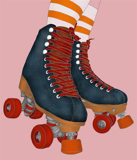 Vintage Roller Skates Drawing | ubicaciondepersonas.cdmx.gob.mx