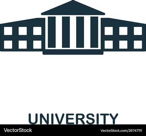 University icon symbol creative sign from Vector Image