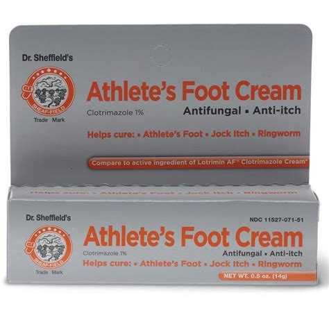 Dr. Sheffield's Athlete's Foot Cream 0.5oz 1Ct