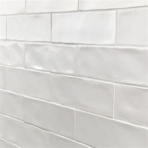 Bayou White 3x12 Matte Ceramic Subway Wall Tile | White subway tile kitchen, Subway tile ...