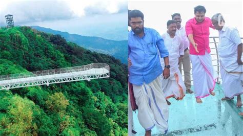 Mist and rain bear witness to the inauguration of India’s longest Cantilever bridge in Vagamon ...