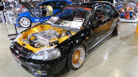 1996 Honda Civic Hatchback Custom At MegaSpeed Car Show - YouTube