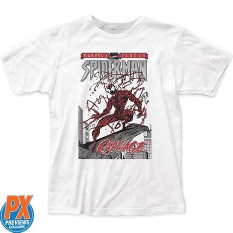 Marvel's Finest Spider-Man: Carnage (1993) White T-Shirt - Previews Exclusive