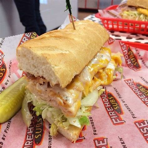 Turkey Bacon Ranch @ Firehouse Subs | Recipes, Healthy dog treat recipes, Healthy restaurant