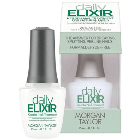 Morgan Taylor Nail Treatment - Daily Elixir Keratin - For Natural Nails ...