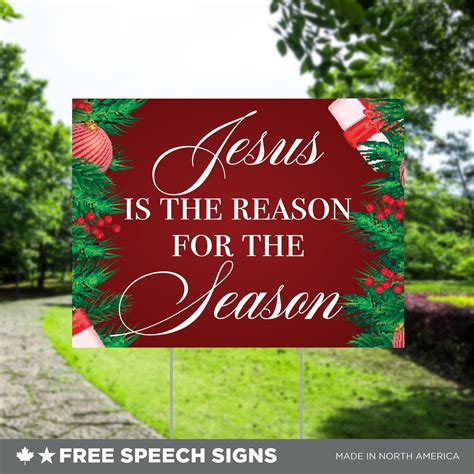 Jesus is the Reason for the Season Christmas Yard Sign Jesus Sign ...