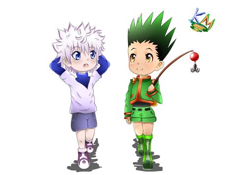 Killua and Gon chibi by KimuChin on DeviantArt