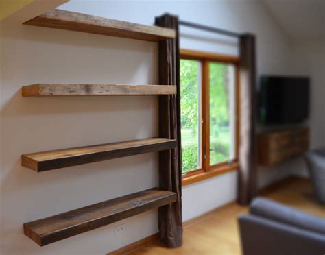 Hand Made Rustic Floating Shelves by Abodeacious | CustomMade.com