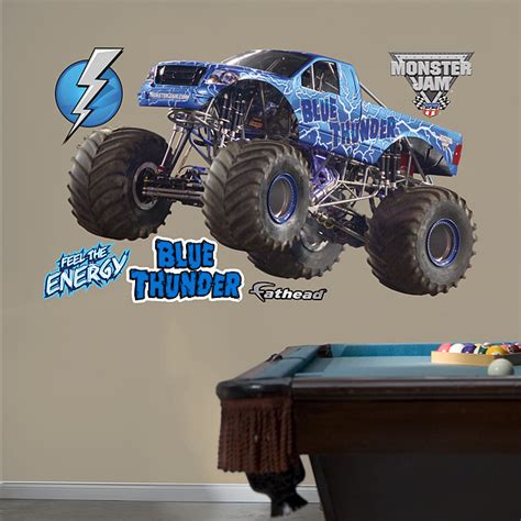 Blue Thunder Wall Decal | Shop Fathead® for Monster Trucks Decor