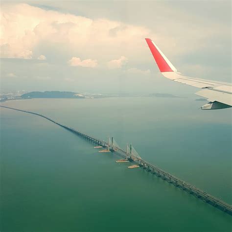 Penang Bridge 2 flight view - Penang Bridge