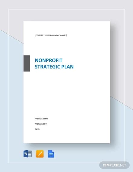 4+ Sample Non-Profit Strategic Plan Templates - Word, PDF | Free ...