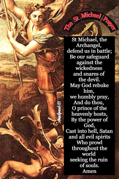 Archangel Michael Prayer For Protection In Latin