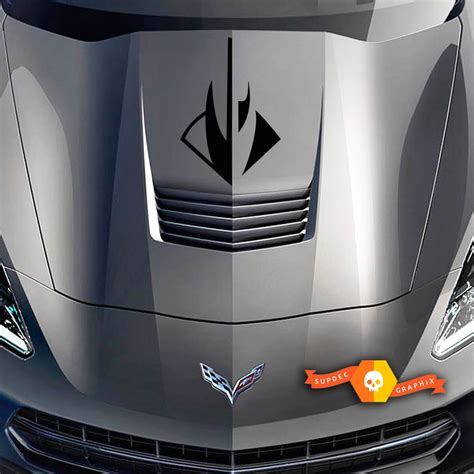 Chevy Corvette StingRay Logo C7 Hood decal 2014 2015 2016 2017