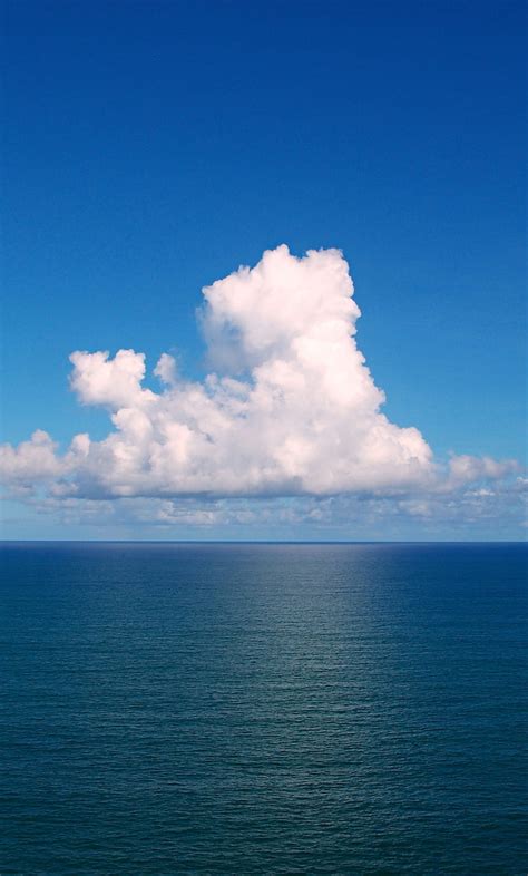 Atlantic Ocean, cloud, clouds, day, light, sky, water, HD phone ...