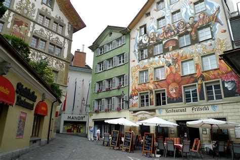 Lucerne, Luzern murals, Switzerland | Lucerne, Switzerland vacation, Europe vacation