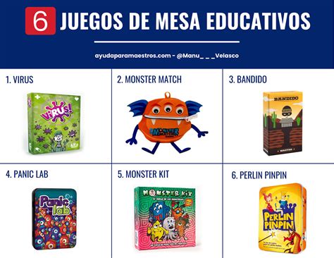 AYUDA PARA MAESTROS: 6 juegos de mesa educativos