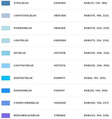 140+ Kode Warna HTML dan CSS Lengkap (Kode Hex dan RGB) - InfoAkurat.com